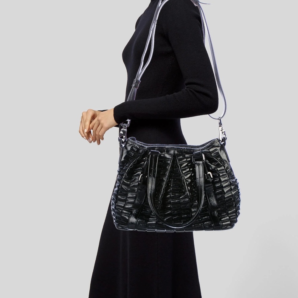 Burberry Cartridge Pleated Lowry Tote - Picture 5 of 5